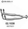 ALFA 60576231 Exhaust Pipe